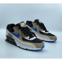 Кроссовки Nike Air Max 90 черно-бежевые 