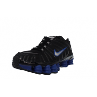 Кроссовки Nike Shox черные с синим 