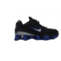 Кроссовки Nike Shox черные с синим 