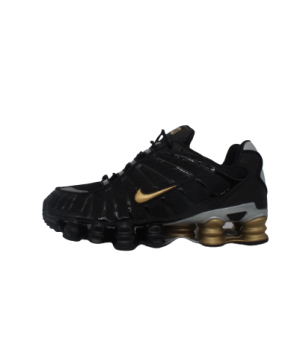 Кроссовки Nike Shox черные с золотым