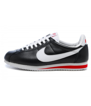 Кроссовки Nike Cortez черные с красным
