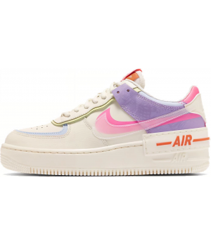 Кроссовки Nike Air Force 1 Shadow Double Swoosh Sail Pink Purple