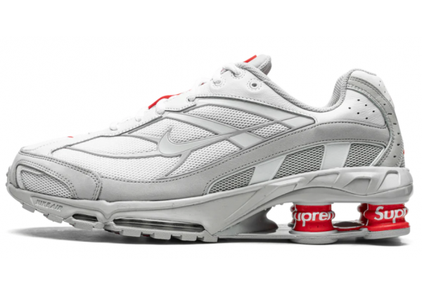Supreme x Nike Shox Ride 2 SP White Grey Red