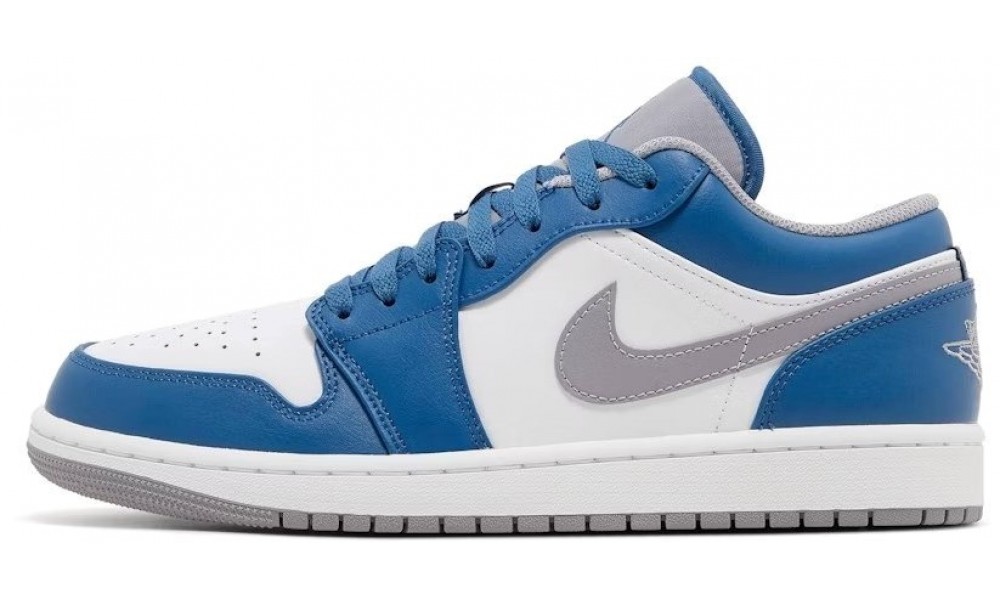 Nike Air Jordan 1 Low White True Blue Grey