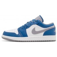 Nike Air Jordan 1 Low White True Blue Grey