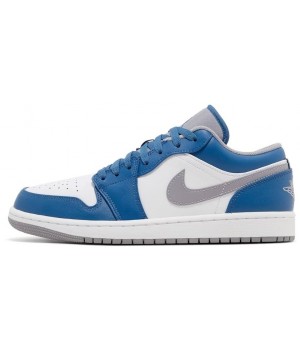 Nike Air Jordan 1 Low White True Blue Grey