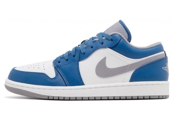 Nike Air Jordan 1 Low White True Blue Grey