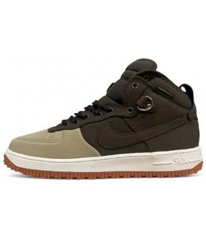 Nike Lunar Force 1 Duckboot WaterShield Brown зимние