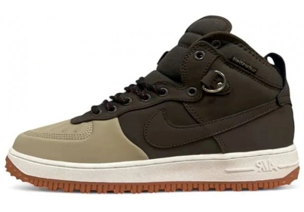 Nike Lunar Force 1 Duckboot WaterShield Brown зимние