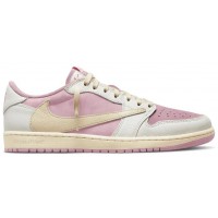 Travis Scott x Air Jordan 1 Low Sail Shy Pink