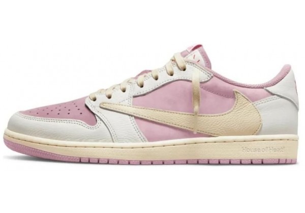 Travis Scott x Air Jordan 1 Low Sail Shy Pink