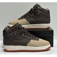 Nike Lunar Force 1 Duckboot WaterShield Brown зимние