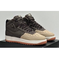 Nike Lunar Force 1 Duckboot WaterShield Brown зимние