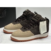 Nike Lunar Force 1 Duckboot WaterShield Brown зимние