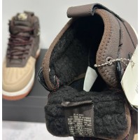 Nike Lunar Force 1 Duckboot WaterShield Brown зимние