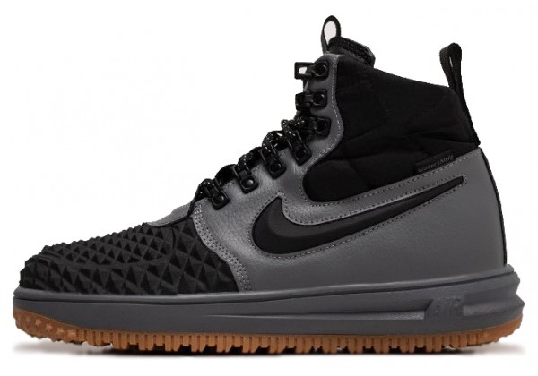 Nike Lunar Force 1 Duckboot Grey с мехом