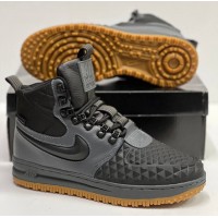 Nike Lunar Force 1 Duckboot Grey с мехом