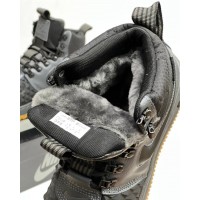 Nike Lunar Force 1 Duckboot Grey с мехом