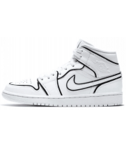 Nike Air Jordan Retro 1 Mid Iridescent Reflective White