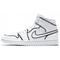 Nike Air Jordan Retro 1 Mid Iridescent Reflective White