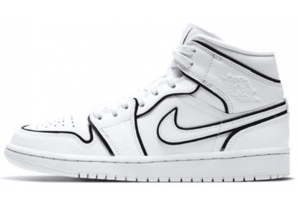 Nike Air Jordan Retro 1 Mid Iridescent Reflective White