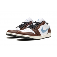 Nike Air Jordan 1 Low SE Embroidered Swoosh Mocha