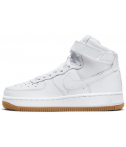 Nike Air Force 1 High White с мехом