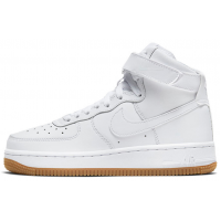 Nike Air Force 1 High White с мехом