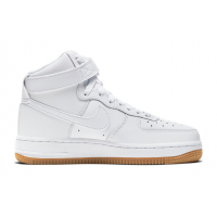 Nike Air Force 1 High White с мехом