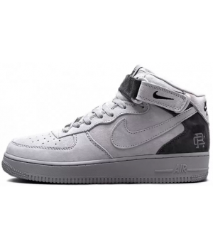 Nike Air Force 1 Mid Reigning Champ Dark Grey с мехом