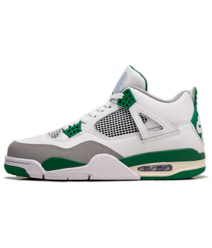 Nike Air Jordan 4 White Grey Green