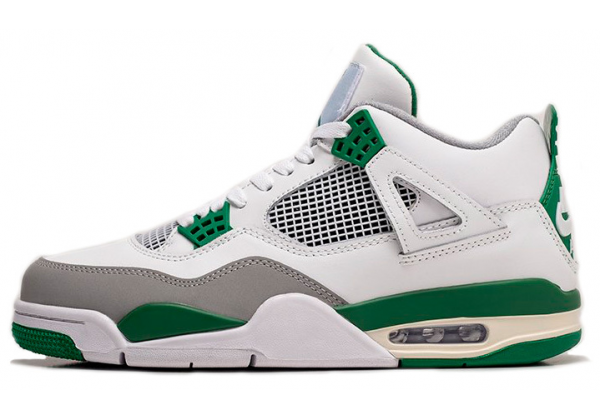 Nike Air Jordan 4 White Grey Green