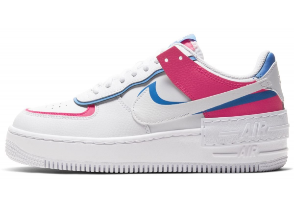 Nike Air Force 1 Shadow White Blue Pink