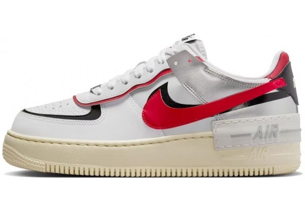 Nike Air Force 1 Low Shadow White Red