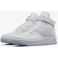 Кроссовки Nike Air Force Ultra Flyknit белые