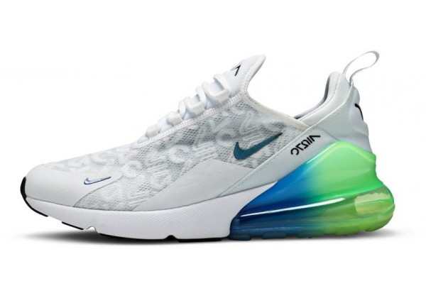 Nike Air Max 270 White Lime Blast Photo Blue