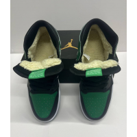Nike Air Jordan 1 Retro Pine Green с мехом
