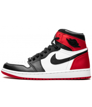 Nike Air Jordan 1 High Satin Black Toe