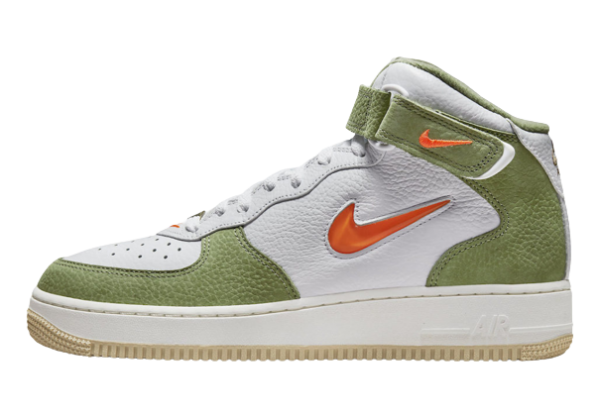 Nike Air Force 1 Mid QS Olive Green Total Orange