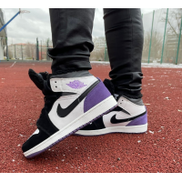 Кроссовки Nike Air Jordan 1 Mid SE Varsity Purple зимние