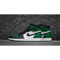 Nike Air Jordan 1 Mid Green Black зимние