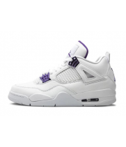 Nike Air Jordan 4 Retro бело-фиолетовые