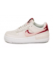 Кроссовки Nike Air Force белые с розовым