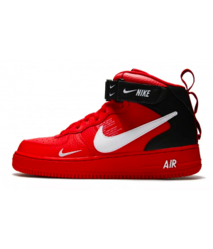 Nike кроссовки Air Force 1 07 LV8 Utility Mid «And The Swoosh» Red