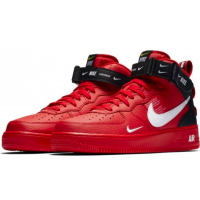 Nike кроссовки Air Force 1 07 LV8 Utility Mid «And The Swoosh» Red