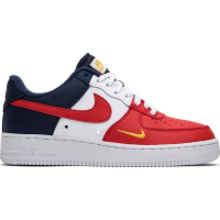 Nike кроссовки Air Force 1 Obsidian White-University Red мульти