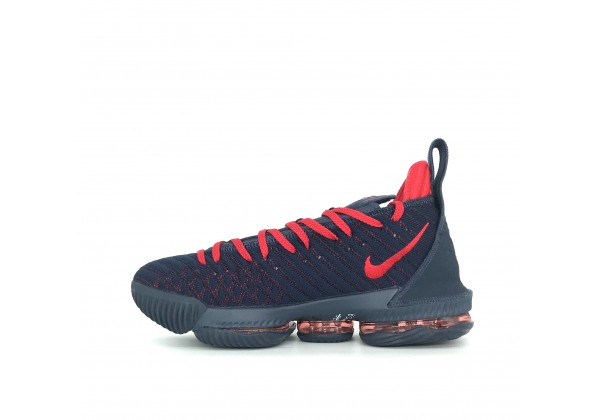 Кроссовки Nike Lebron синие с красным