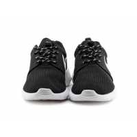 Кроссовки Nike Roshe Run черные с белым