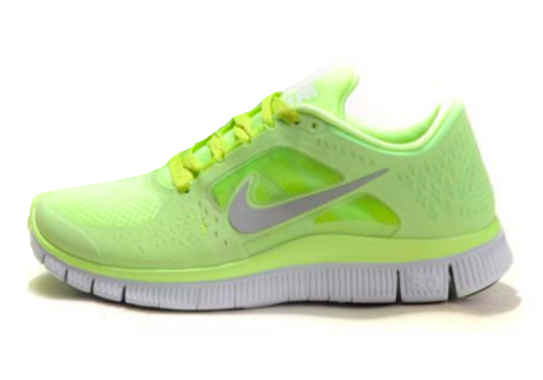 Кроссовки Nike Free Run зеленые
