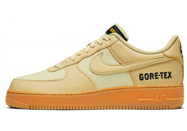 Кроссовки Nike Air Force Gore-Tex бежевые моно